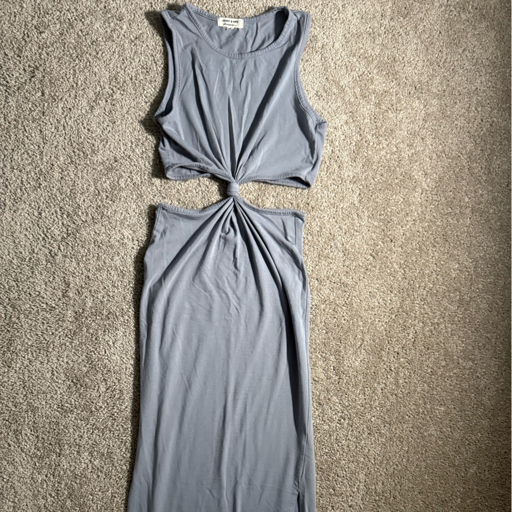 Heart Hips Light Gray Dress